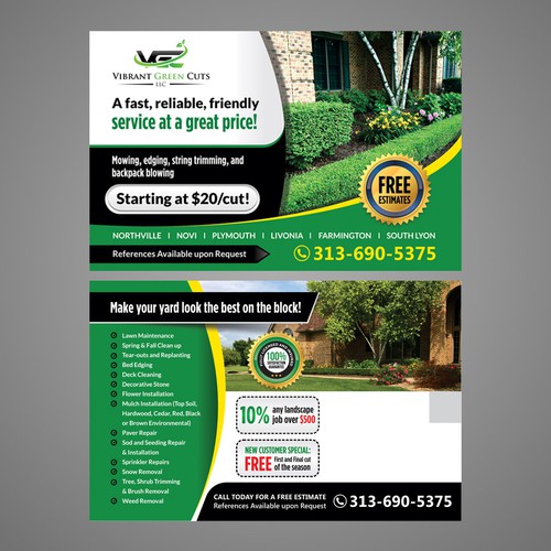 Lawn and Landscape Advertisement Design by Dzhafir