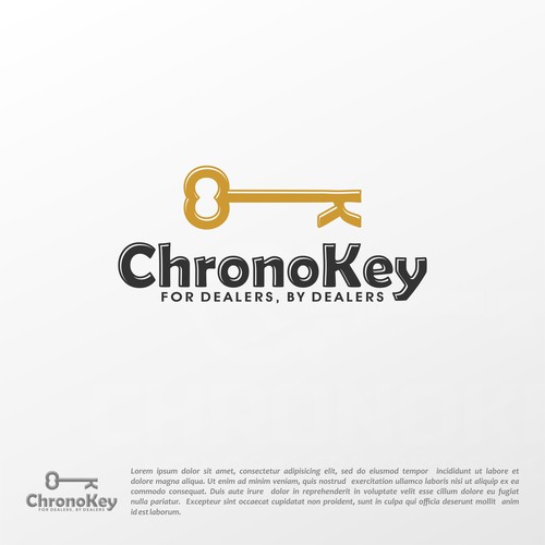 Simple Logo Design of a Key Design by srontovs