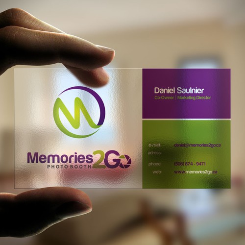 Create a business card for Luxurious Photo Booth Rentals! Design by N.Rc