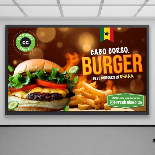 Billboard for Burger Company Design by anumkhan