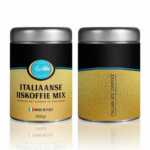 Italian Ice Coffee mix @ home  Label Design by FXSammy