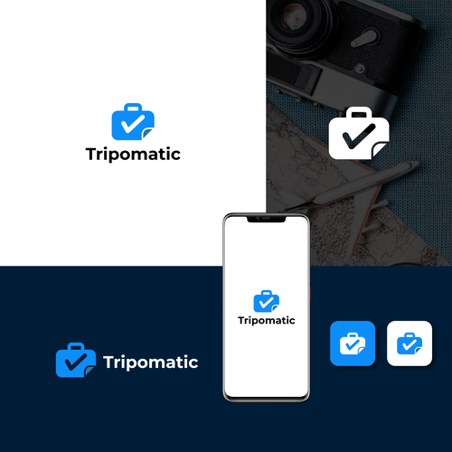 New logo for rebranding a trip planning app Design by #RDWN