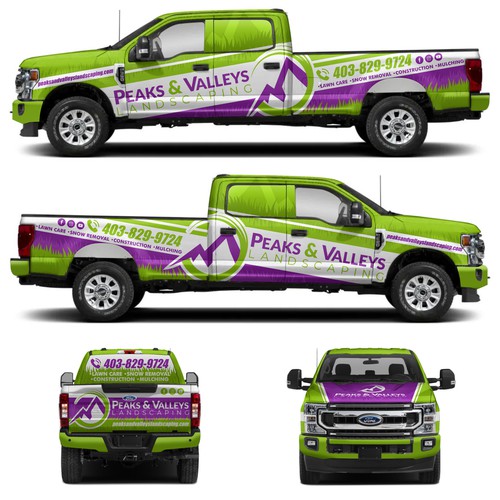 F350 Truck Wrap For Landscaping Company Design by aricaturrash