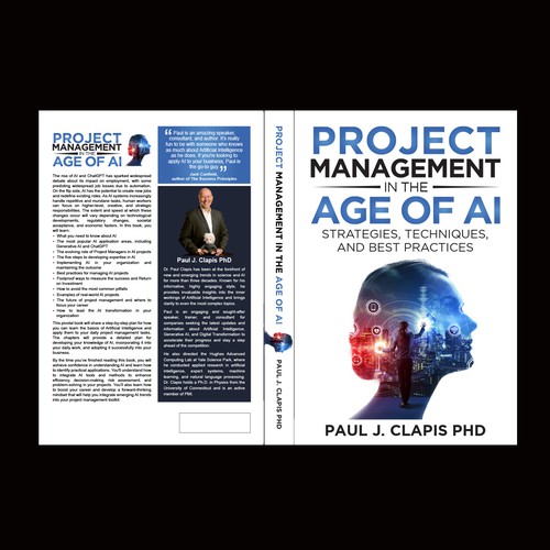 Simple, professional cover for a business book about Artificial Intelligence Design by anisha umělec