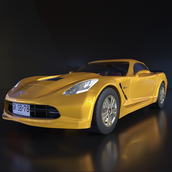 3D Modeling - Chevrolet Corvette C7 