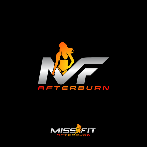 Create a strong woman´s only fitness logo for miss fit afterburn, Logo  design contest