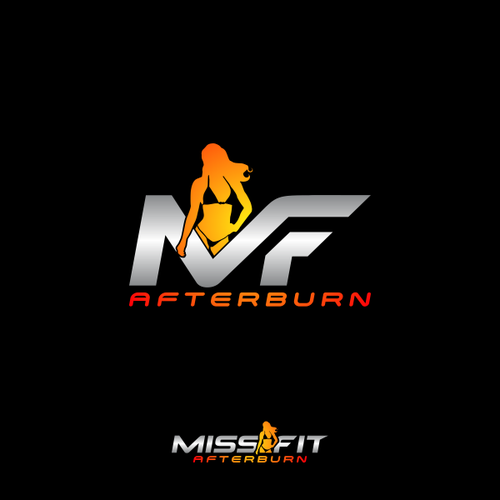 Create a strong woman´s only fitness logo for miss fit afterburn, concurso  Design de logo