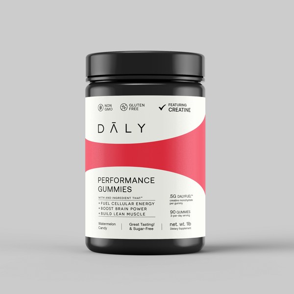 Creatine Gummies Jar Packaging Design