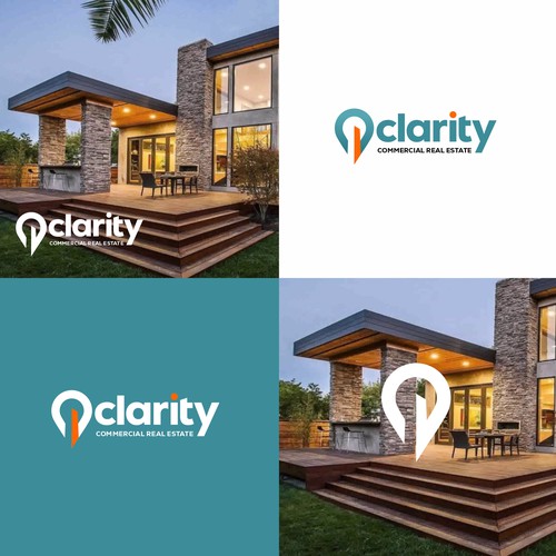 Logo + Brand Guide for Clarity Commercial Real Estate Design by Brain.co