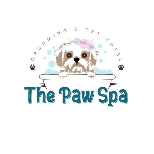 Classic, creative , professional…. The Paw spa , grooming and luxury pet hotel Design by zuley0011