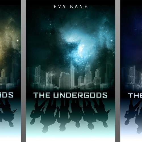 Create Sci-Fi Book Cover with Night Sky Cityscape Design by alerim
