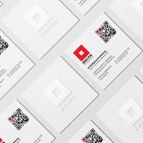 PNX GraphicsさんのDELTA Business Card Relaunchデザイン