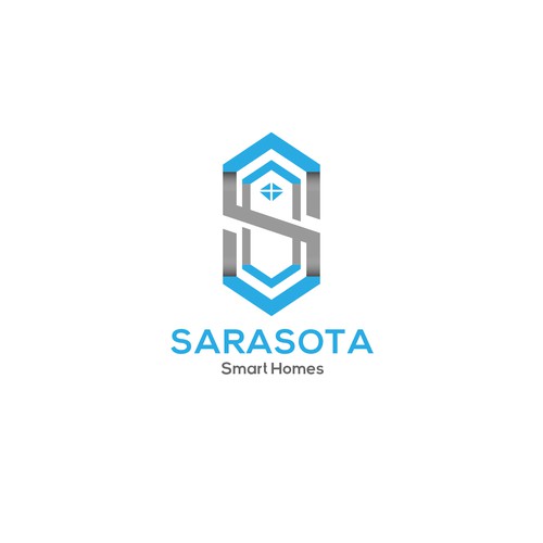 Diseño de Sarasota Smart Homes logo for our company that does technology innovations and installations de SawaxMen