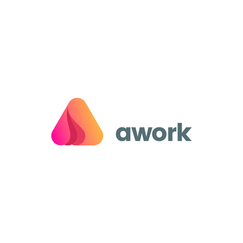 New logo for AI-based productivity software "awork" Diseño de Tomillo