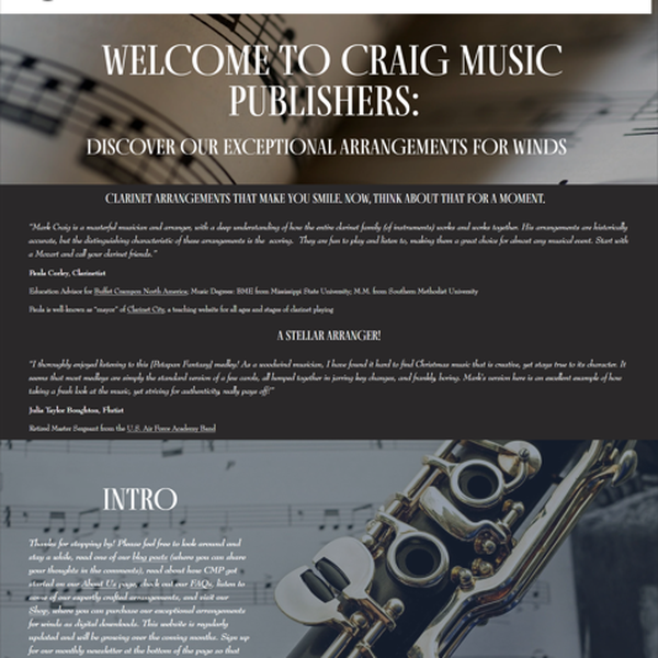 Optimisation of Craig Music Publishers