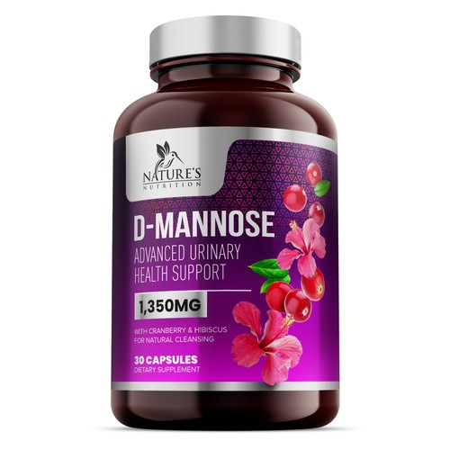 Colorful D-Mannose Design Needed for Nature's Nutrition Design by GayanMH