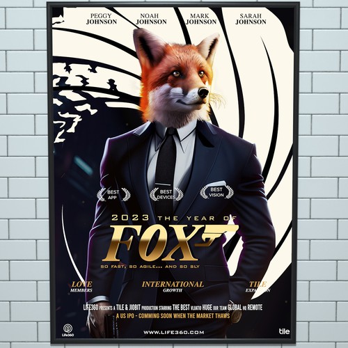 Life360 2023 Year of the Fox Poster Design by Memoir Studios™