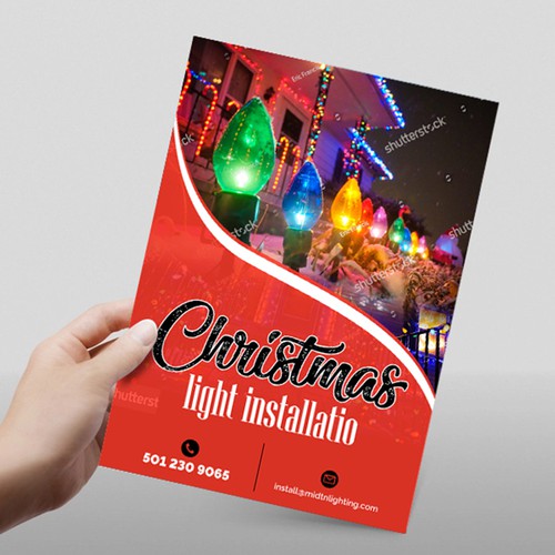 Flyer for Christmas Lighting Design by websmartusa