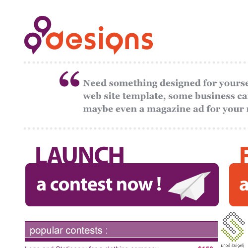 Logo for 99designs Design by uroz