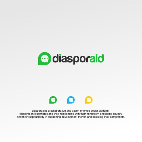 Design a powerful logo for diasporaid, an impact-oriented network/platform for expats Design by pronine9