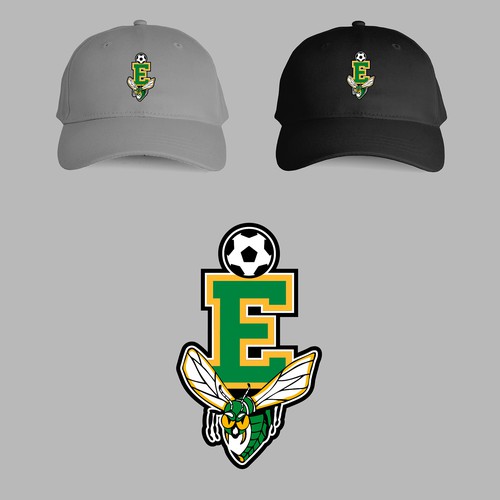Edina High School Girls Soccer Hat Patch to be worn by team and supporters for the 2023 season.  Tea Design por MLang Design