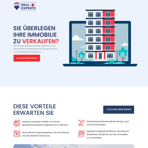 Landing page design contest entry by crow.