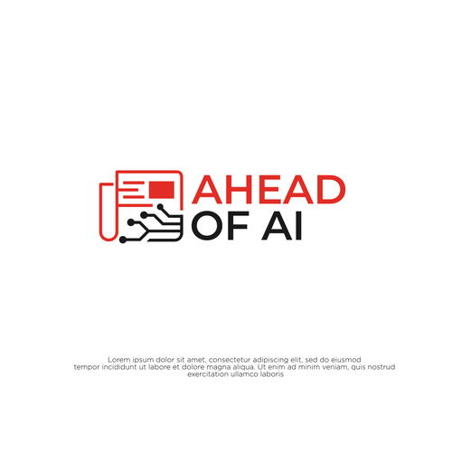 A modern newsletter logo related to artificial intelligence Design by Rekker