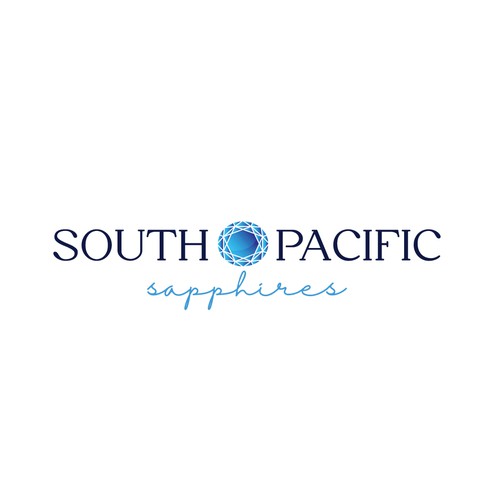 Logo for fine jewelry collection created with multi colored (Blue, Green, Parti) AUS sapphires Design by PXRon