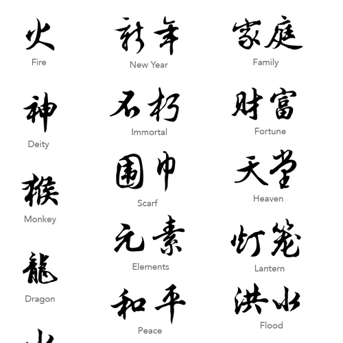 beautiful-chinese-calligraphy-of-20-words-for-a-book-illustration-or