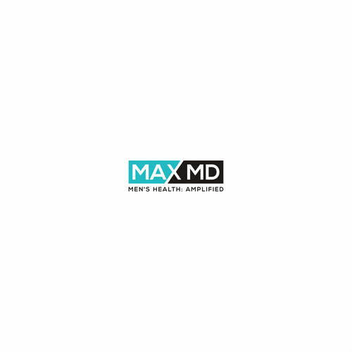 Max MD tele-medicine practice catering to men's health needs a powerful, modern logo Diseño de G A D U H_A R T