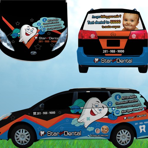  CAR wrap design for Dental office Design by Gieeboys