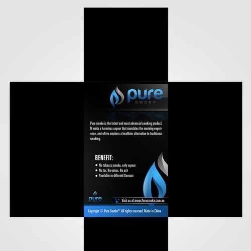 Designs New product packaging wanted for Pure Smoke Electronic