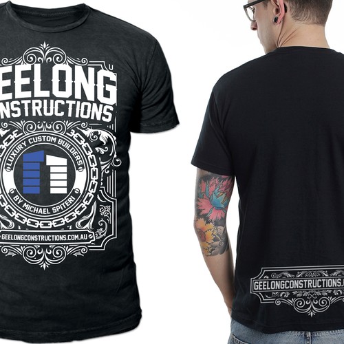 Create construction t shirt with a fashionable edge T shirt