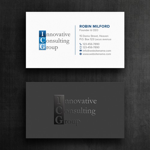 Design di ICG Business Cards di Felix SH
