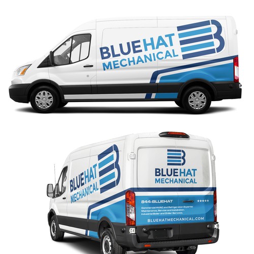 Understated Van Wrap Design Ontwerp door Rockyman