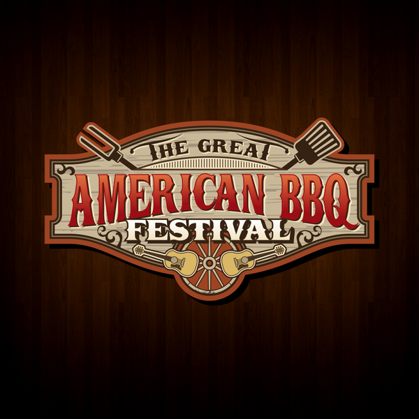 classic western logo for bbq