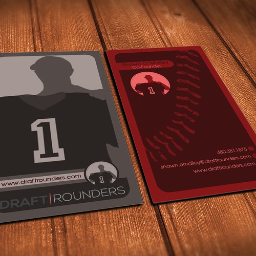 ***Draft Rounders needs a new business card*** Design by aMeliquor
