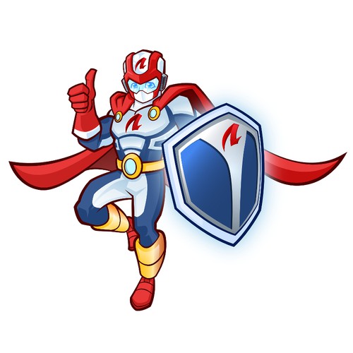 Design an Awesome Superhero Mascot for Insurance Firm Design by Monjirou