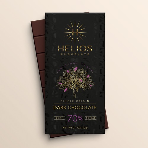 Design di Design chocolate bar packaging for a Premium bean to bar Chocolate business di O!shine-design