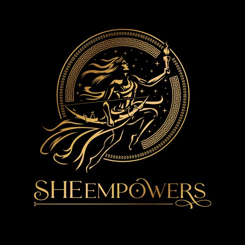 SHEempowers - luxurious design of a woman preferrably in some kind of a circle to appeal to women professionals Design by Sprinkle Studio