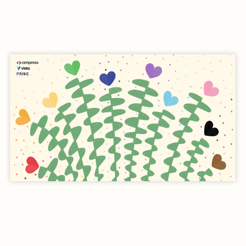 Virtual backgrounds for PRIDE month (multiple winners) Diseño de Lesli Mur