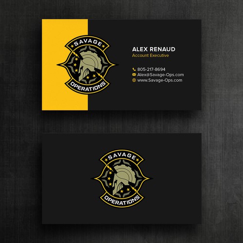 Business Card & Letterhead for Armed Security Agency Design by Felix SH