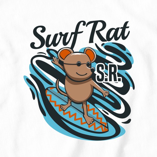 Surf Rat (Please design my husband's childhood comic book character) Design by joelesse