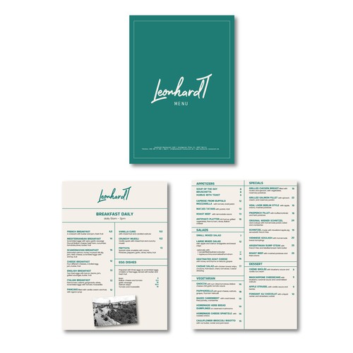 Menú propuesta en el concurso por Lopezmadesign