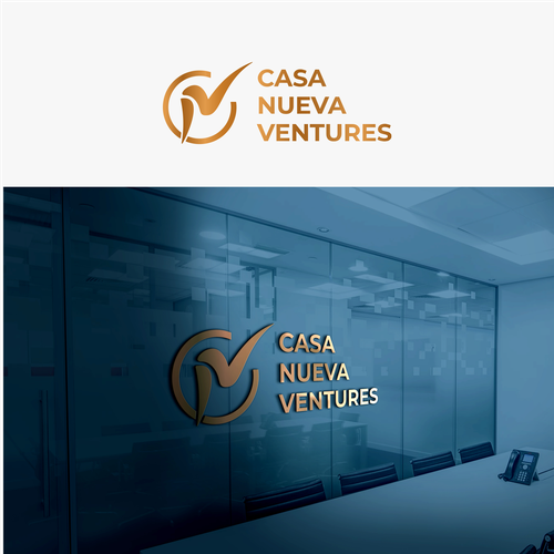 Real estate investing logo symbolizing growth Design by Agunk.desain