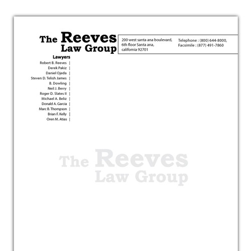 Law Firm Letterhead Design Ontwerp door impress