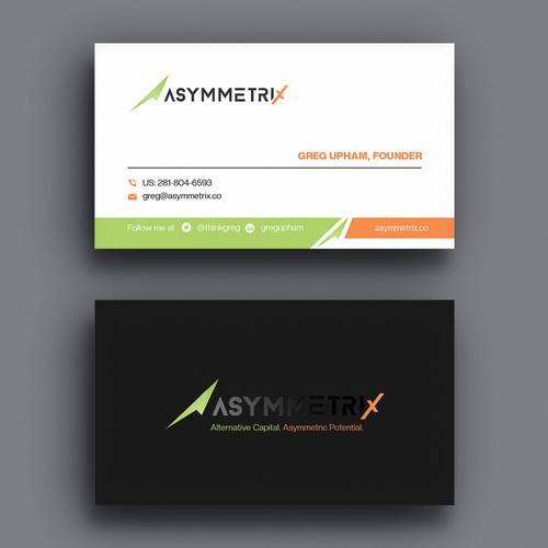 Design a cool, edgey but sophisticated business card for an alternative investment firm. Design von Xclusive16