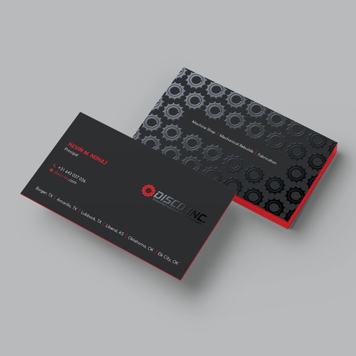 Business Card Design for Industrial Service Company Diseño de Hasanssin