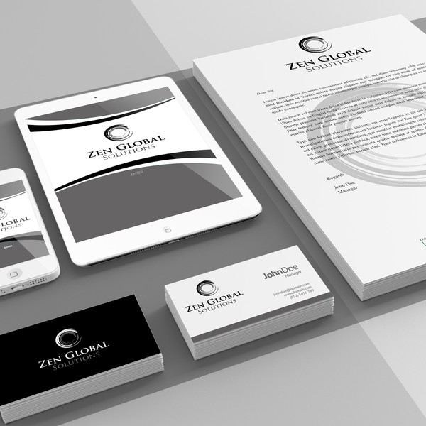 Design by freehandday titled "Creating a Zen company identity"