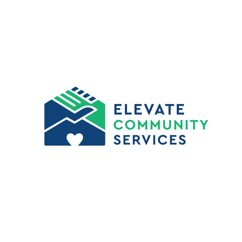 Design Elevate Community Services Logo di Artifexfaz